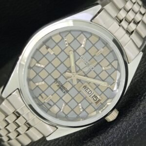SEIKO 5 AUTOMATIC 6309A REFURBISHED JAPAN MENS GREY COLOR DIAL WATCH a440265-1