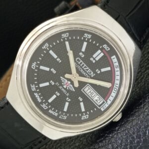 AUTOMATIC VINTAGE CITIZEN 8200 JAPAN MENS BLACK COLOR DIAL WATCH a500311-a