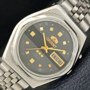 GENUINE VINTAGE ORIENT CRYSTAL AUTOMATIC 46943 JAPAN MENS WATCH a500555-a