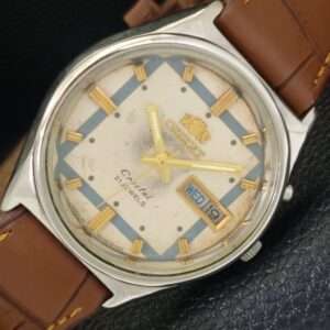 ORIENT CRYSTAL AUTOMATIC JAPAN 46941 MENS VINTAGE ORIGINAL DIAL WATCH a703329-1