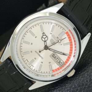 JAPAN VINTAGE REFURBISHED SEIKO 5 AUTOMATIC 6309A MENS SILVER WATCH a440863-4